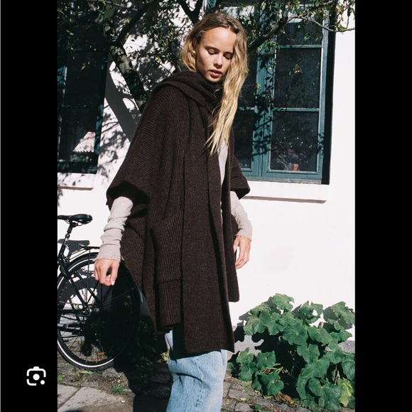 ZARA SHAWL COLLAR KNIT JACKET - Picture 4 of 13